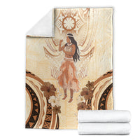 Tonga Women's Day Blanket With Polynesian Pattern