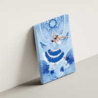 Cook Islands Women's Day Canvas Wall Art With Polynesian Pattern LT05 - Polynesian Pride