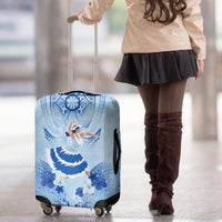 Cook Islands Women's Day Luggage Cover With Polynesian Pattern