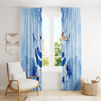 Cook Islands Women's Day Window Curtain With Polynesian Pattern LT05 - Polynesian Pride