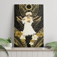 Niue Women's Day Canvas Wall Art With Polynesian Pattern LT05 - Polynesian Pride
