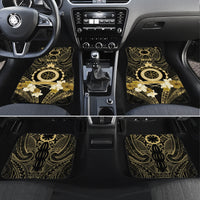 Niue Women's Day Car Mats With Polynesian Pattern LT05 Set 4pcs Gold - Polynesian Pride