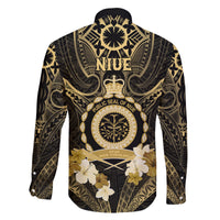 Niue Women's Day Family Matching Long Sleeve Bodycon Dress and Hawaiian Shirt With Polynesian Pattern LT05 - Polynesian Pride