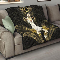 Niue Women's Day Quilt With Polynesian Pattern