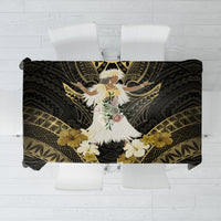Niue Women's Day Tablecloth With Polynesian Pattern LT05 Gold - Polynesian Pride