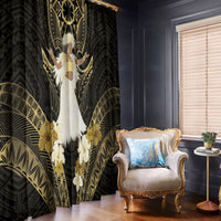 Niue Women's Day Window Curtain With Polynesian Pattern LT05 - Polynesian Pride
