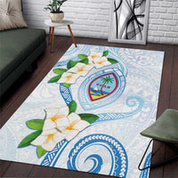 Guam Chamorro Area Rug Guasali Flowers Curves Style