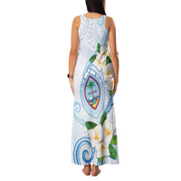 Guam Chamorro Family Matching Tank Maxi Dress and Hawaiian Shirt Guasali Flowers Curves Style