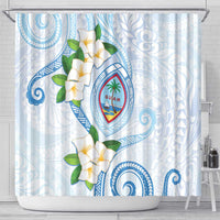 Guam Chamorro Shower Curtain Guasali Flowers Curves Style
