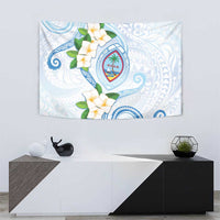 Guam Chamorro Tapestry Guasali Flowers Curves Style