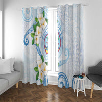 Guam Chamorro Window Curtain Guasali Flowers Curves Style
