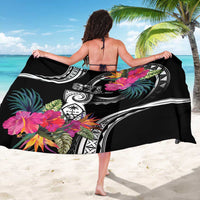 Hafa Adai Guam Sarong Polynesian Tattoo Tropical Flowers