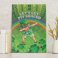 Hawaii Saint Patrick's Day Canvas Wall Art Let's Get Fit Shaced LT05 Without Frame Green - Polynesian Pride