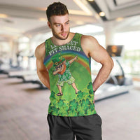 Personalised Hawaii Saint Patrick's Day Men Tank Top Let's Get Fit Shaced LT05 Green - Polynesian Pride