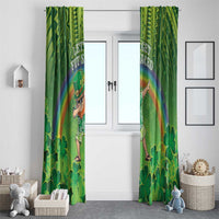 Hawaii Saint Patrick's Day Window Curtain Let's Get Fit Shaced LT05 - Polynesian Pride
