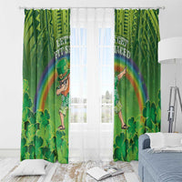 Hawaii Saint Patrick's Day Window Curtain Let's Get Fit Shaced LT05 - Polynesian Pride