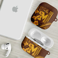 Hawaii Mililani High School AirPods Case Tribal Tattoo With Hibiscus Flowers LT05 - Polynesian Pride