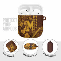 Hawaii Mililani High School AirPods Case Tribal Tattoo With Hibiscus Flowers LT05 - Polynesian Pride