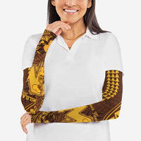 Personalised Hawaii Mililani High School Arm Sleeves Tribal Tattoo With Hibiscus Flowers LT05 - Polynesian Pride