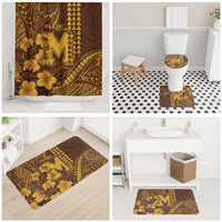 Hawaii Mililani High School Bathroom Set Tribal Tattoo With Hibiscus Flowers LT05 - Polynesian Pride