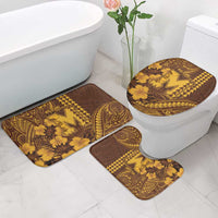 Hawaii Mililani High School Bathroom Set Tribal Tattoo With Hibiscus Flowers LT05 - Polynesian Pride