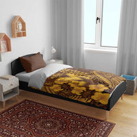 Hawaii Mililani High School Bedding Set Tribal Tattoo With Hibiscus Flowers LT05 - Polynesian Pride