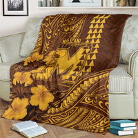 Hawaii Mililani High School Blanket Tribal Tattoo With Hibiscus Flowers LT05 - Polynesian Pride