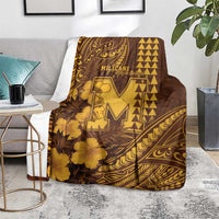 Hawaii Mililani High School Blanket Tribal Tattoo With Hibiscus Flowers LT05 - Polynesian Pride
