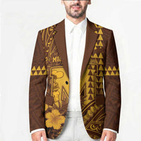 Personalised Hawaii Mililani High School Blazer Tribal Tattoo With Hibiscus Flowers LT05 - Polynesian Pride