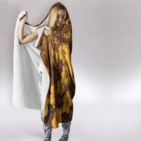 Hawaii Mililani High School Hooded Blanket Tribal Tattoo With Hibiscus Flowers LT05 - Polynesian Pride