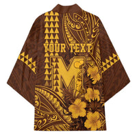 Personalised Hawaii Mililani High School Kimono Tribal Tattoo With Hibiscus Flowers LT05 - Polynesian Pride