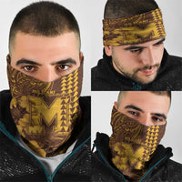 Hawaii Mililani High School Neck Gaiter Tribal Tattoo With Hibiscus Flowers LT05 - Polynesian Pride