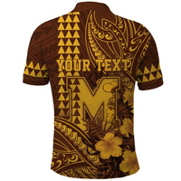 Personalised Hawaii Mililani High School Polo Shirt Tribal Tattoo With Hibiscus Flowers LT05 - Polynesian Pride