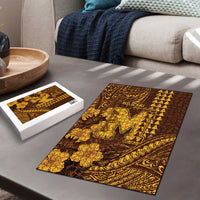 Hawaii Mililani High School Puzzle Tribal Tattoo With Hibiscus Flowers LT05 - Polynesian Pride