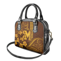 Hawaii Mililani High School Shoulder Handbag Tribal Tattoo With Hibiscus Flowers LT05 - Polynesian Pride