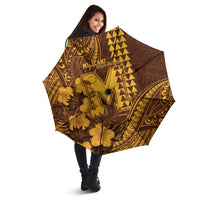 Hawaii Mililani High School Umbrella Tribal Tattoo With Hibiscus Flowers LT05 - Polynesian Pride