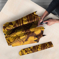 Hawaii Mililani High School Umbrella Tribal Tattoo With Hibiscus Flowers LT05 - Polynesian Pride