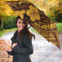 Hawaii Mililani High School Umbrella Tribal Tattoo With Hibiscus Flowers LT05 - Polynesian Pride