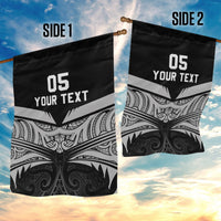 Custom New Zealand Cricket Garden Flag Go Champions World Cup 2024 With Maori Pattern LT05 - Polynesian Pride