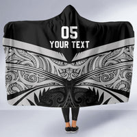 Custom New Zealand Cricket Hooded Blanket Go Champions World Cup 2024 With Maori Pattern LT05 - Polynesian Pride