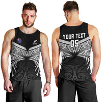 Custom New Zealand Cricket Men Tank Top Go Champions World Cup 2024 With Maori Pattern LT05 - Polynesian Pride