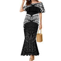 Custom New Zealand Cricket Mermaid Dress Go Champions World Cup 2024 With Maori Pattern LT05 Women Black - Polynesian Pride