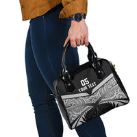 Custom New Zealand Cricket Shoulder Handbag Go Champions World Cup 2024 With Maori Pattern