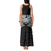 Custom New Zealand Cricket Tank Maxi Dress Go Champions World Cup 2024 With Maori Pattern LT05 - Polynesian Pride