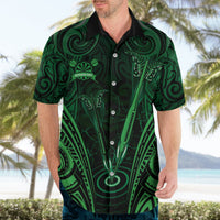 Personalised New Zealand Darts Hawaiian Shirt Green Dart Board Maori Pattern LT05 - Polynesian Pride