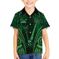 Personalised New Zealand Darts Hawaiian Shirt Green Dart Board Maori Pattern LT05 - Polynesian Pride