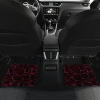 Personalised New Zealand Darts Car Mats Pink Dart Board Maori Pattern LT05 Set 2pcs - Back Pink - Polynesian Pride