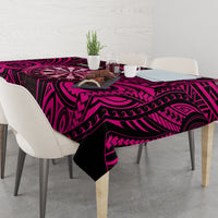 Personalised New Zealand Darts Tablecloth Pink Dart Board Maori Pattern LT05 - Polynesian Pride