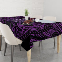 Personalised New Zealand Darts Tablecloth Purple Dart Board Maori Pattern LT05 - Polynesian Pride