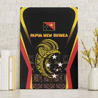 Papua New Guinea Cricket Canvas Wall Art 2024 World Cup LT05 Without Frame Black - Polynesian Pride